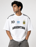 Argentina No.10 Oversized T-Shirt – White Edition