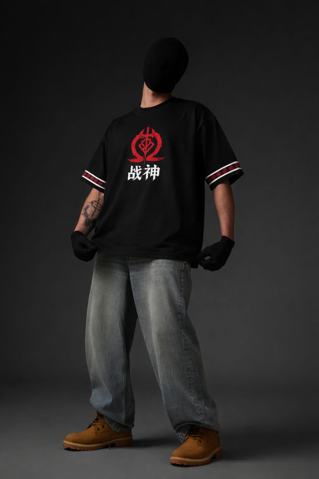 ⚔️ WAR GOD JAPANESE GRAPHIC OVERSIZED T-SHIRT