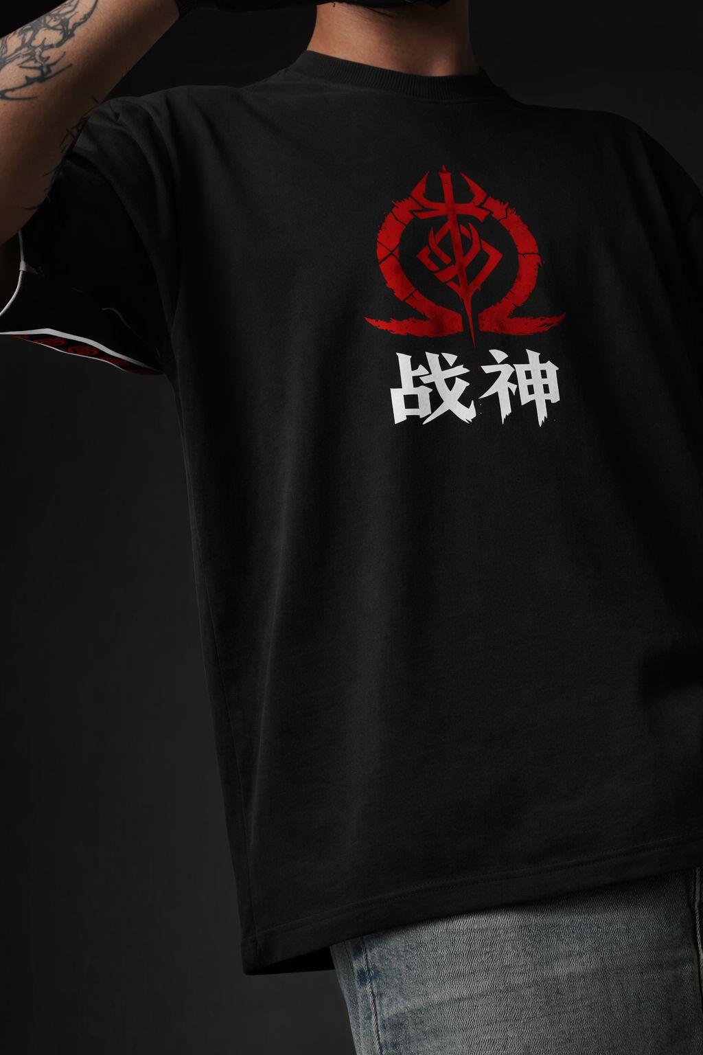 ⚔️ WAR GOD JAPANESE GRAPHIC OVERSIZED T-SHIRT