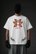 RISING LOTUS JAPANESE GRAPHIC OVERSIZED T-SHIRT
