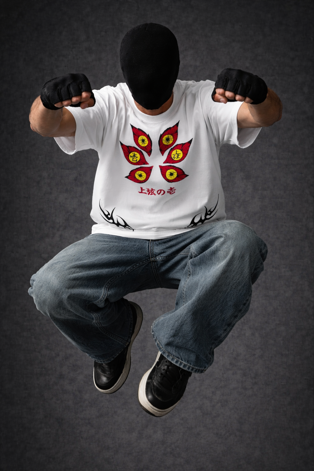 RISING LOTUS JAPANESE GRAPHIC OVERSIZED T-SHIRT