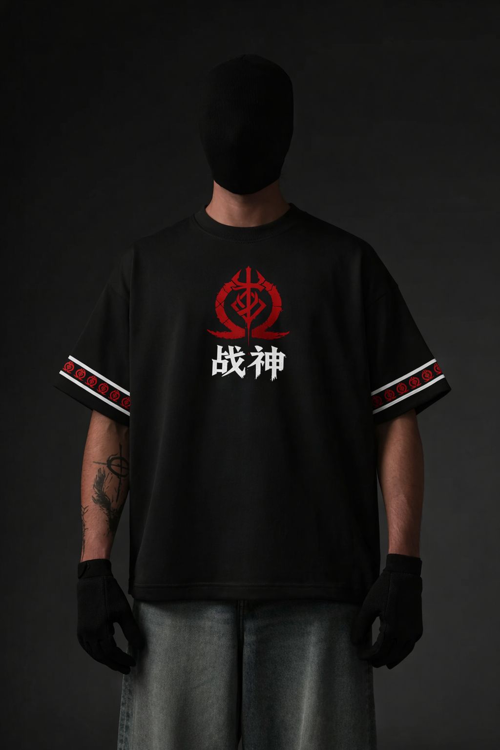 ⚔️ WAR GOD JAPANESE GRAPHIC OVERSIZED T-SHIRT
